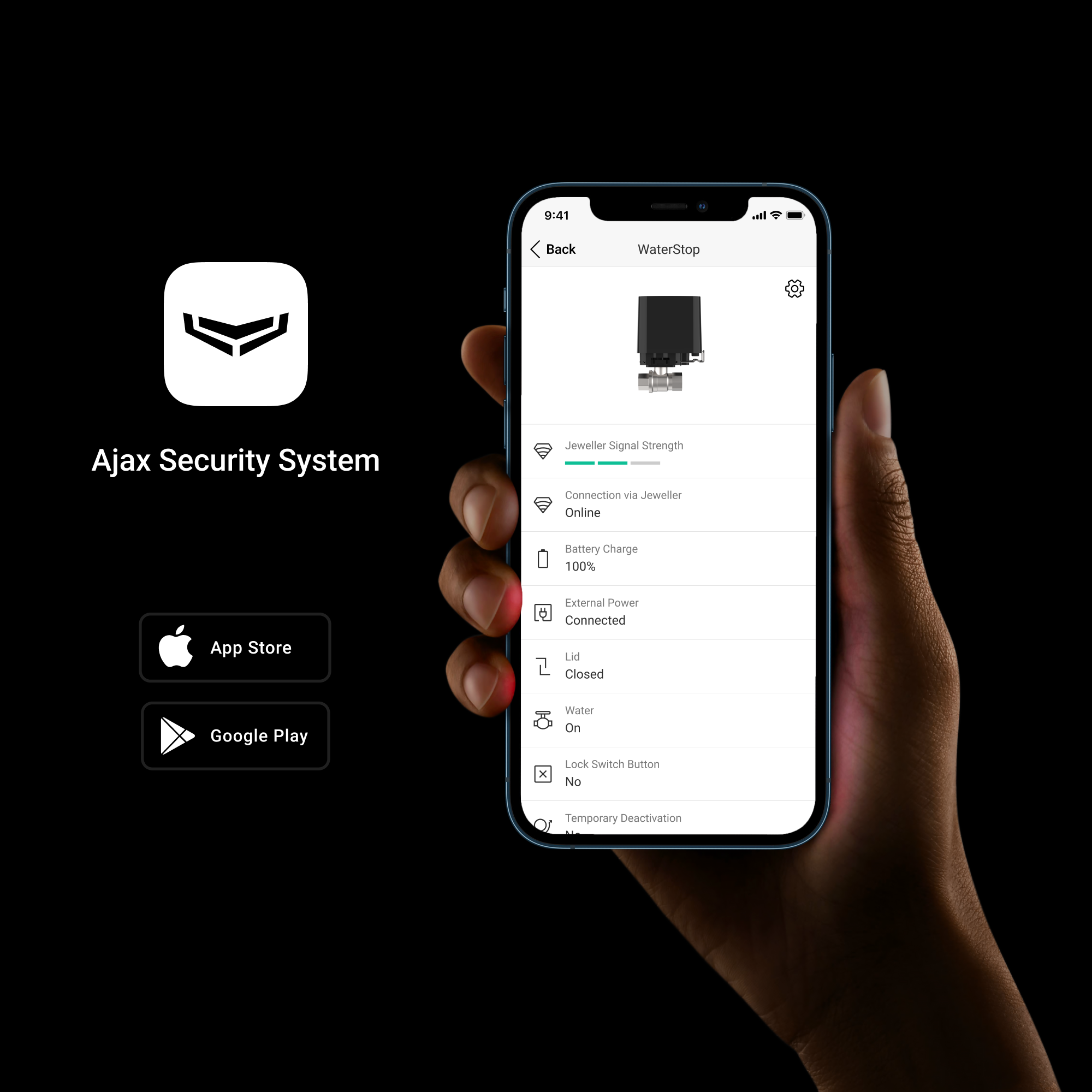 Ajax WaterStop [3/4] black