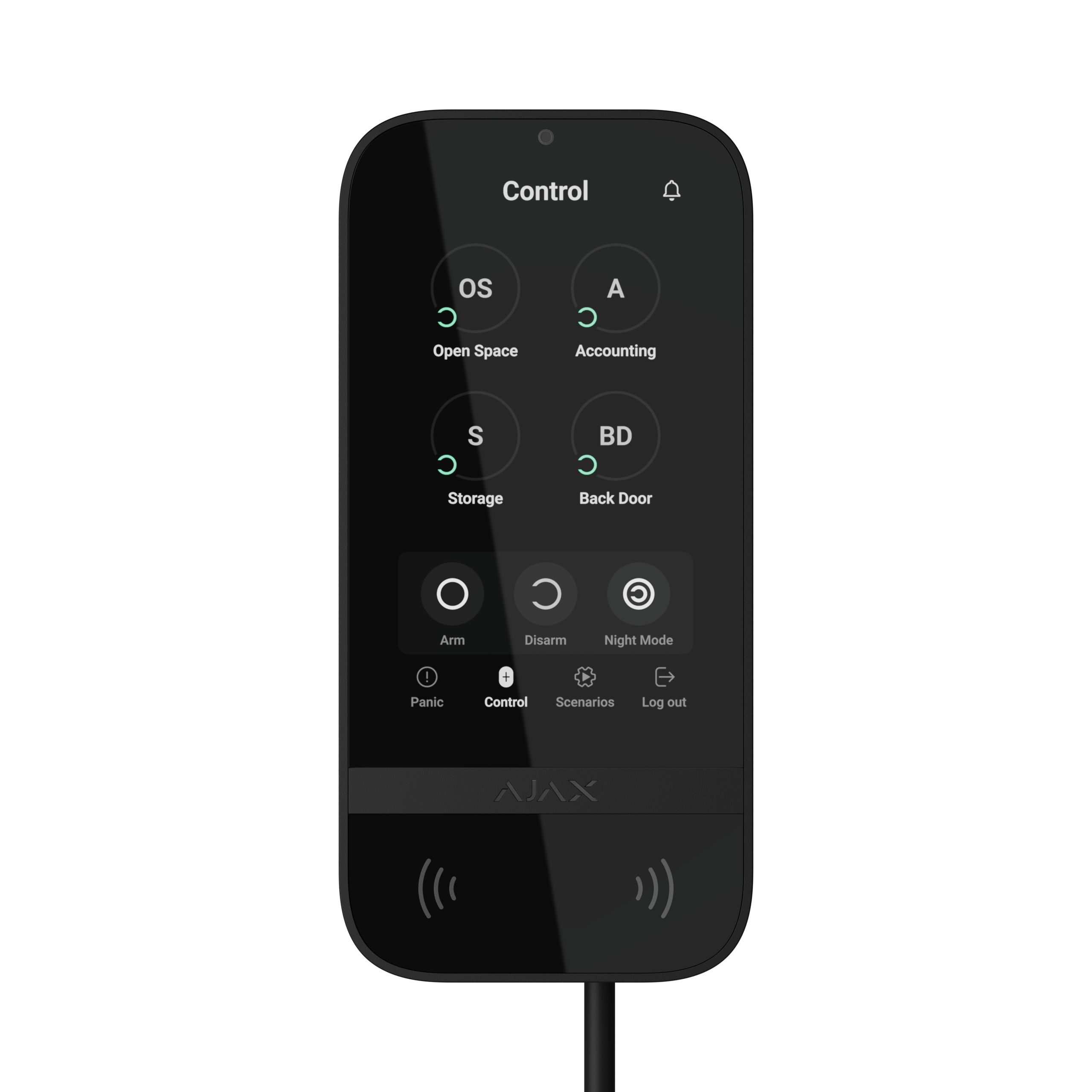 Fibra KeyPad TouchScreen Fibra black