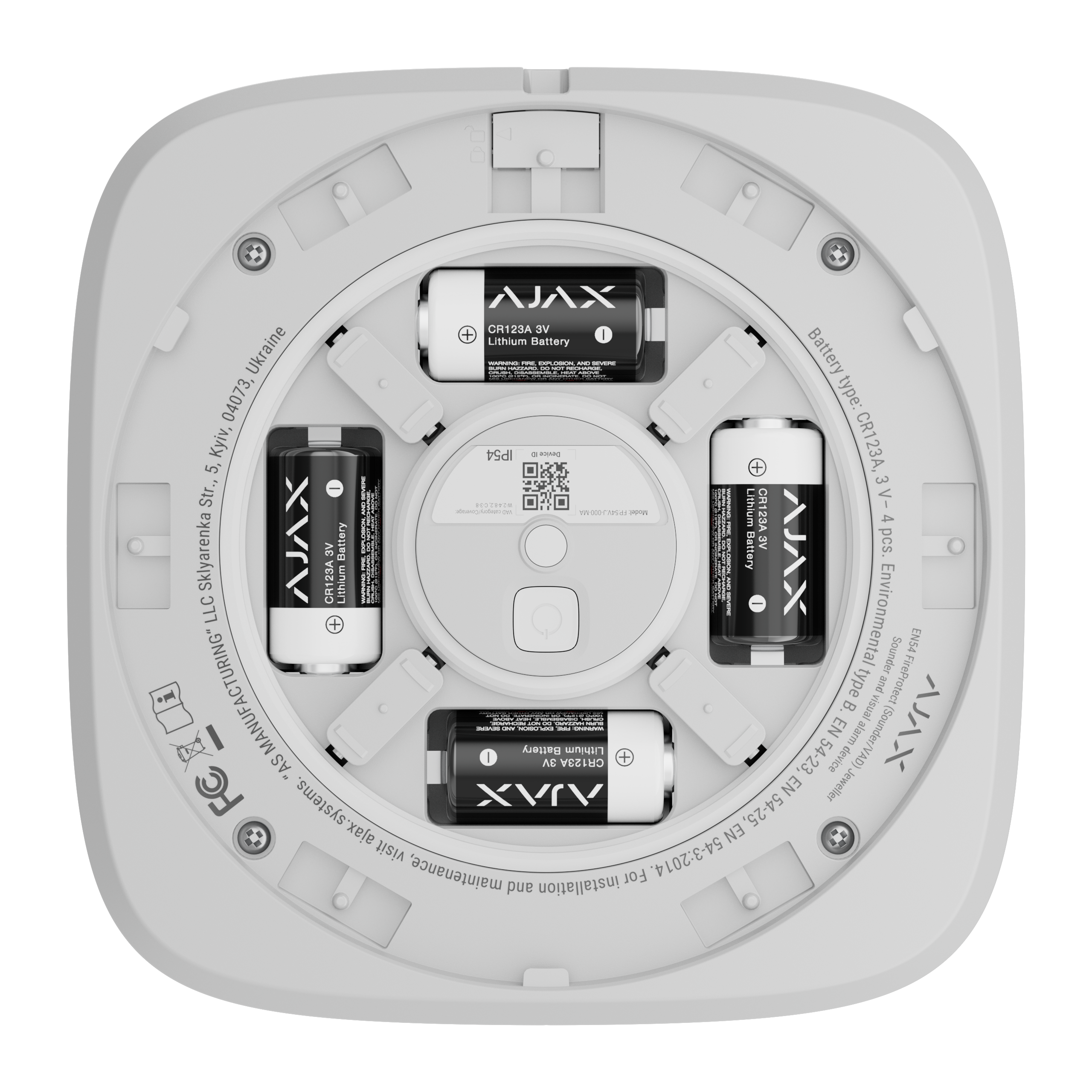 Ajax EN54 FireProtect (Sounder/VAD) white