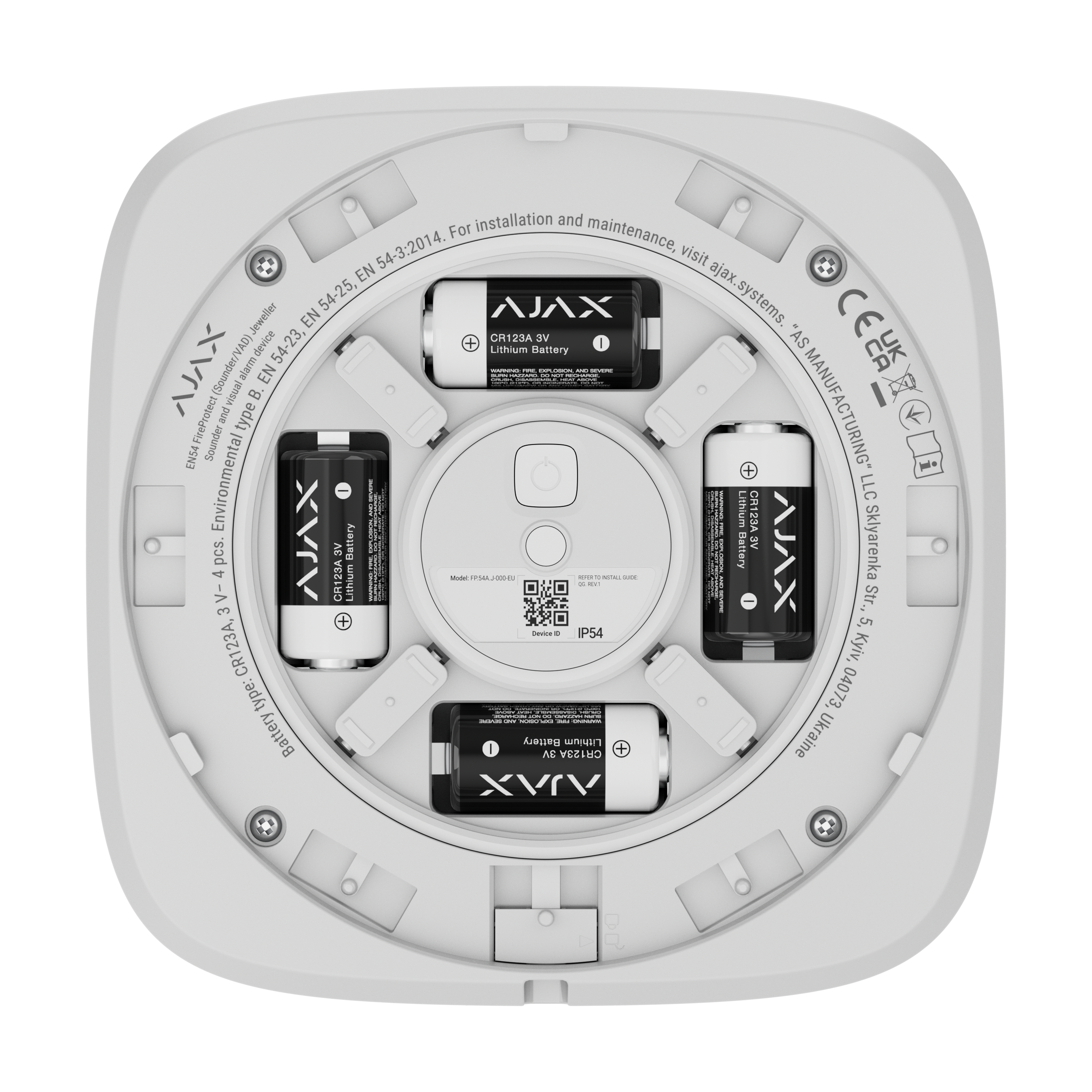 Ajax EN54 FireProtect (Sounder) white