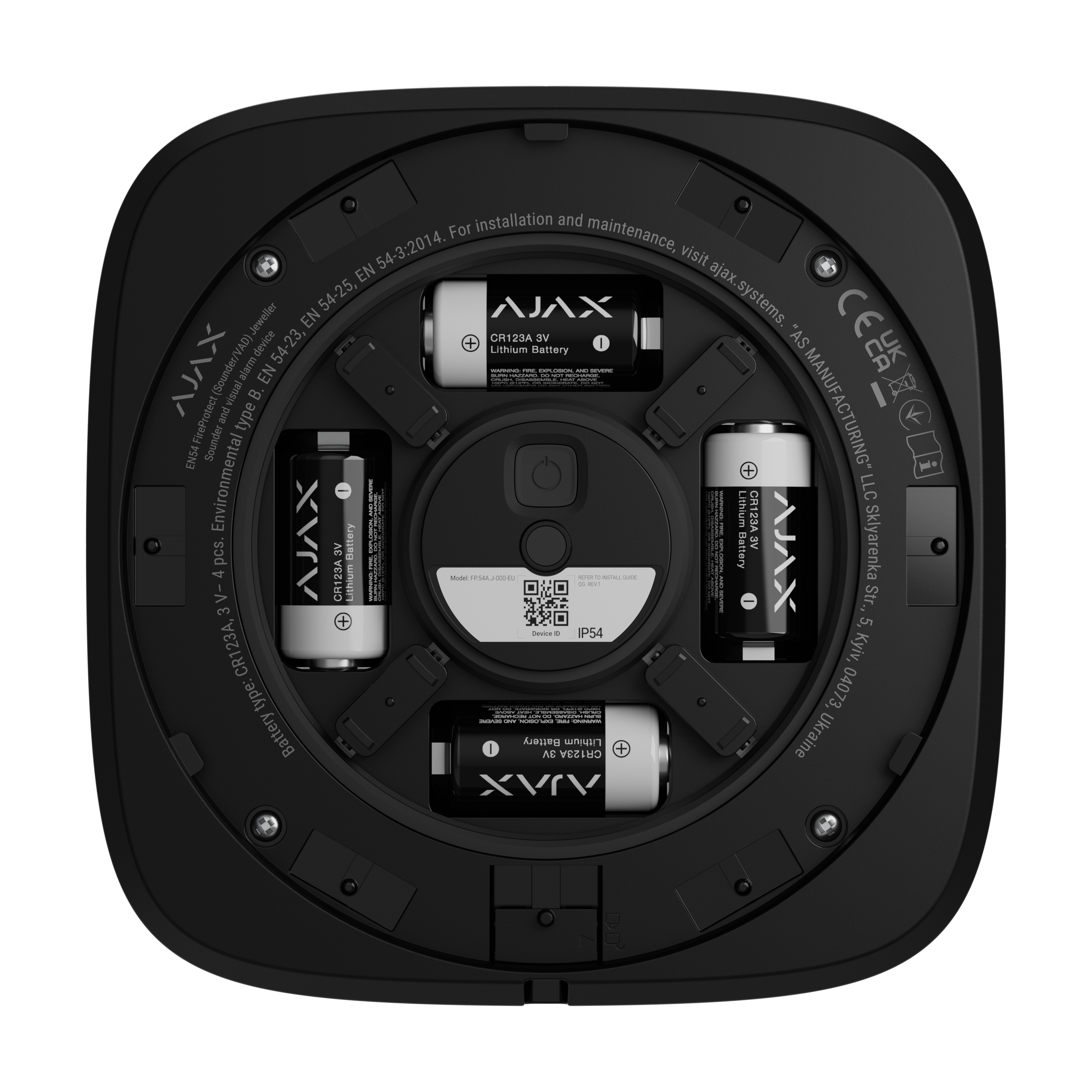 Ajax EN54 FireProtect (Sounder) black