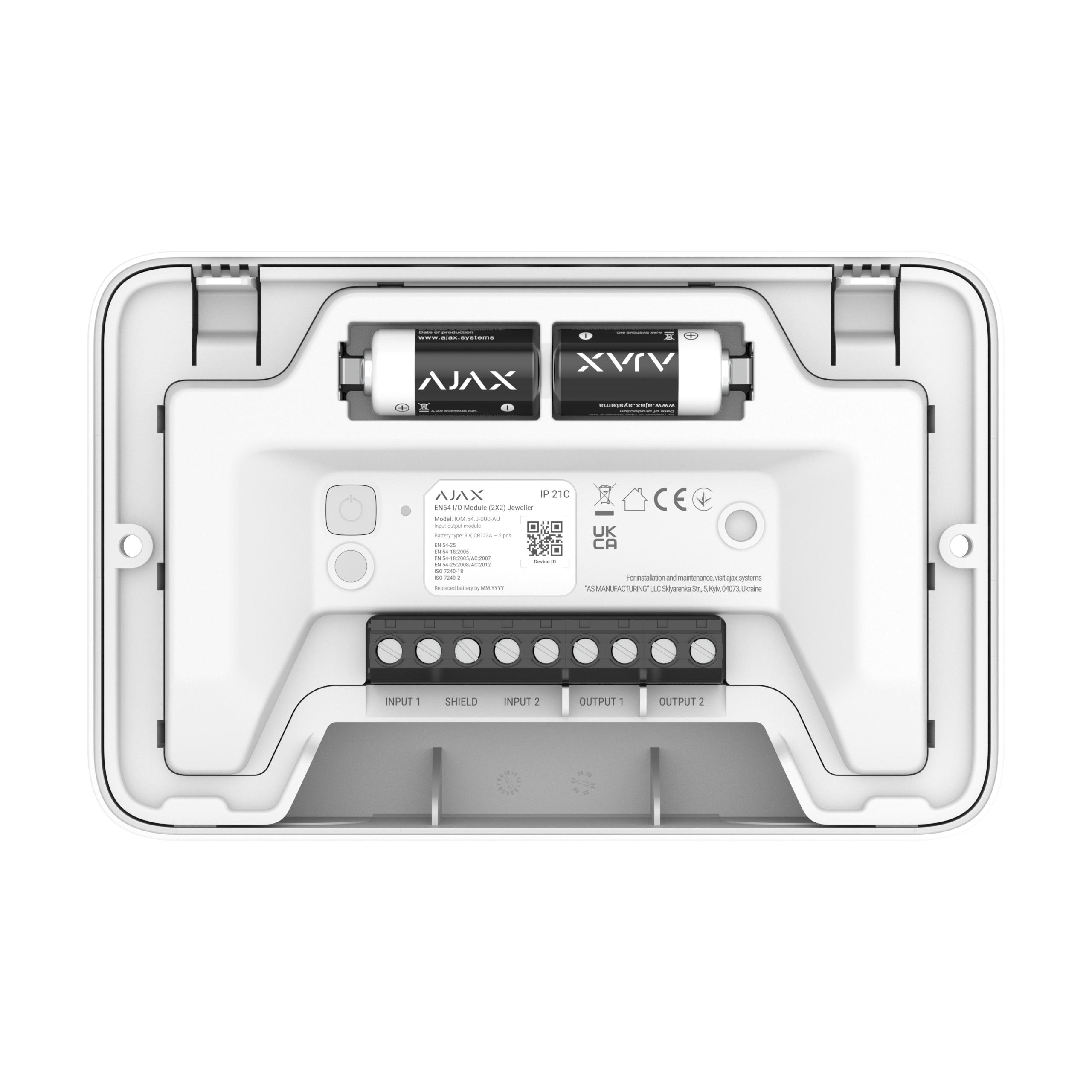 Ajax EN54 I/O Module (2X2) white