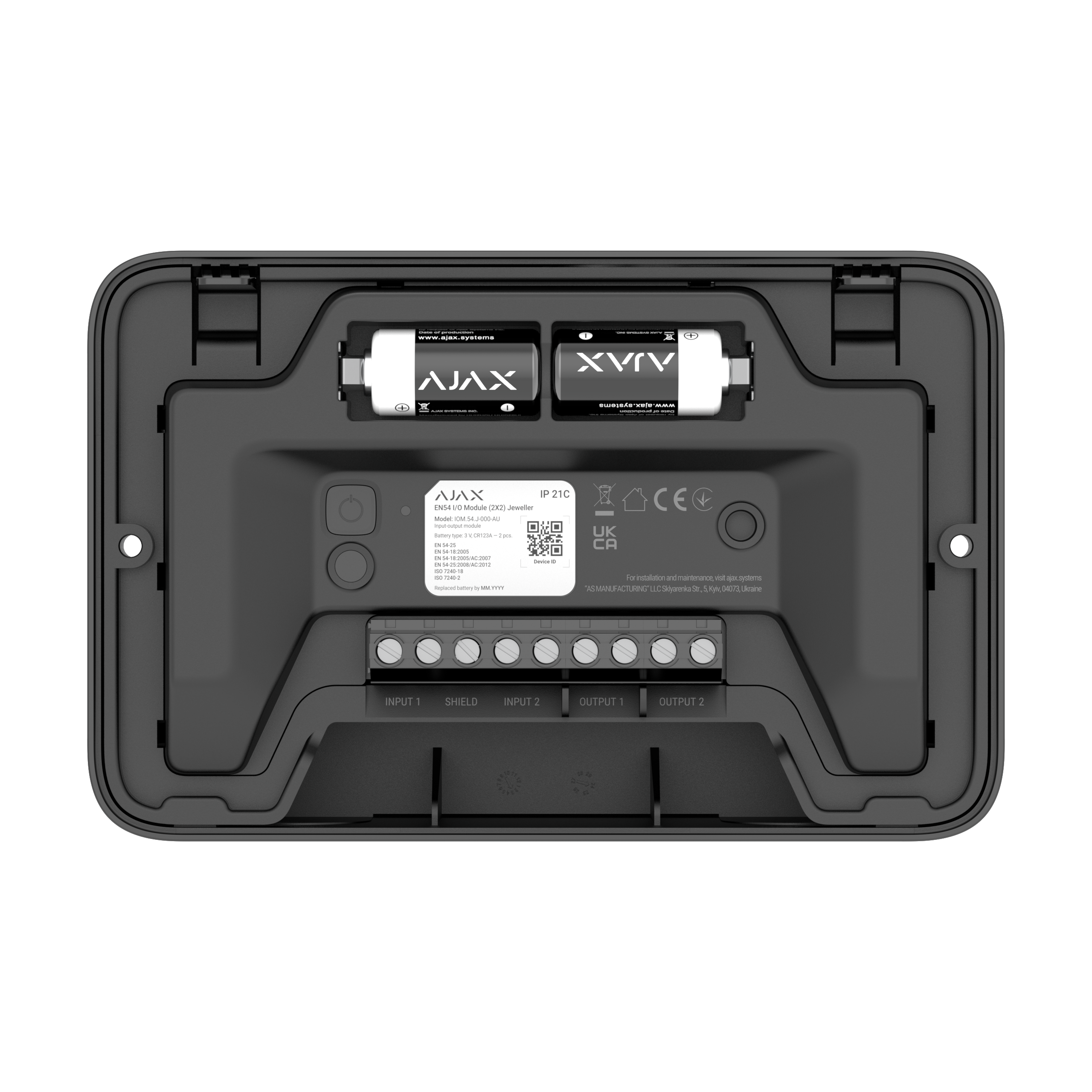 Ajax EN54 I/O Module (2X2) black