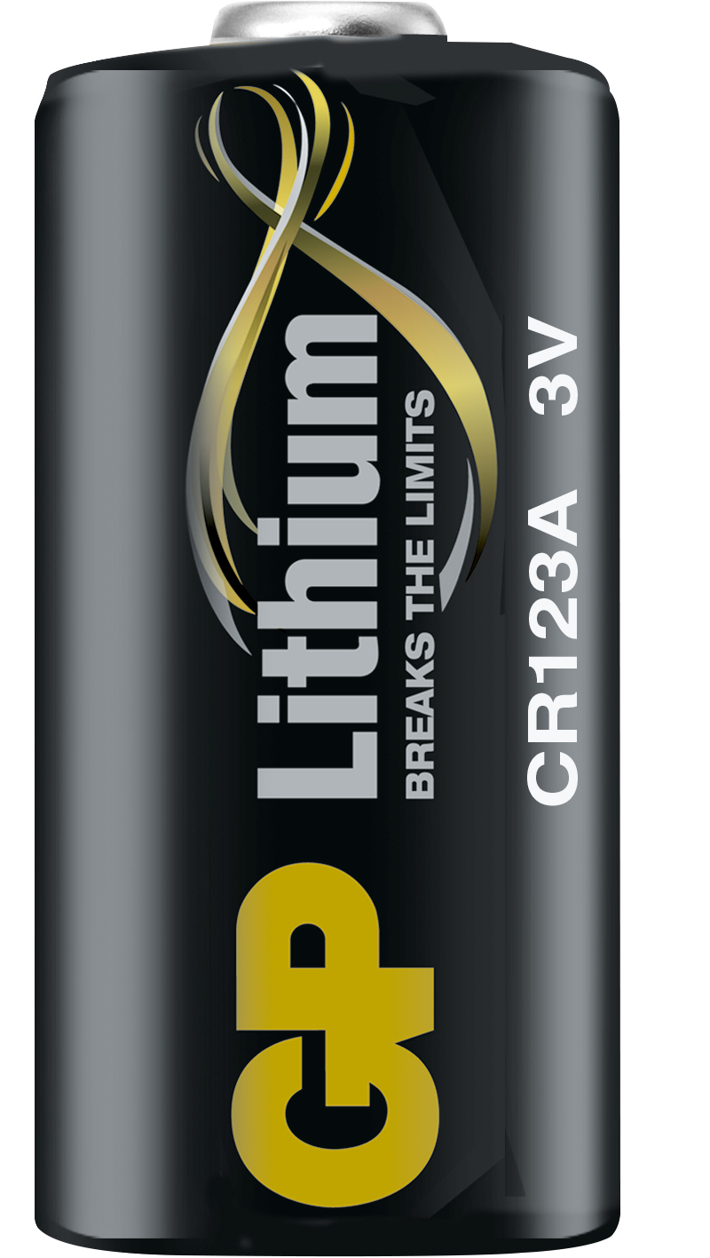 Batteri GP Lithium CR123A, 3V